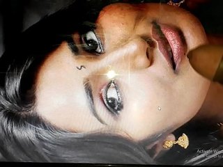 Cumshot to pornstar swathi naidu