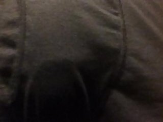 Hanging bbc shaking in Boxers after work