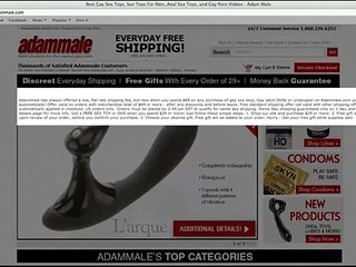 Best Gay Sex Toys 50% OFF FREE Shipping Coupon Code at AdamMale.com
