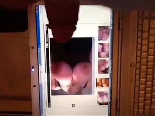 cumming on Jessicadoubled big tits